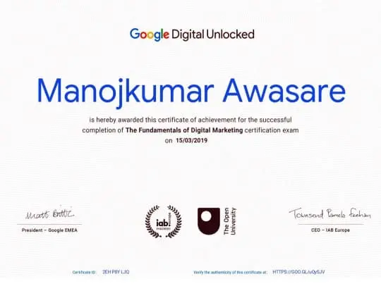 IAB Europe Digital Marketing Certification