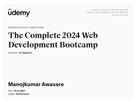 Web Development Certification